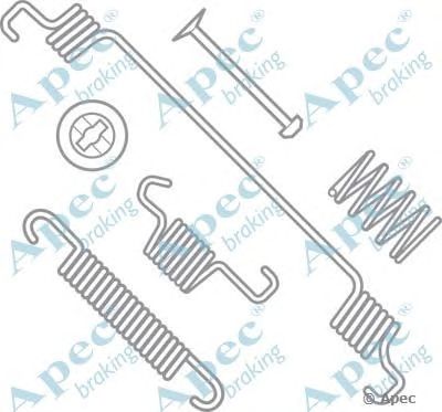 APEC BRAKING kit757 -  Комплектующие, тормозная колодка
